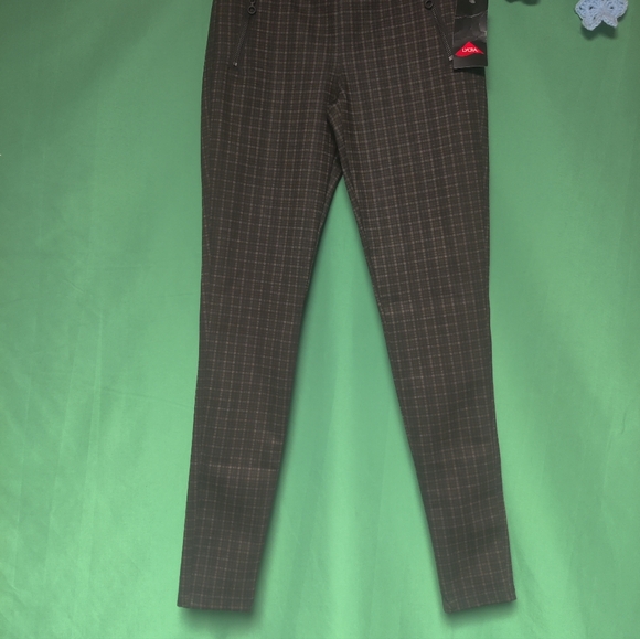 Vylette Brand Black Plaid High Waisted Leggings Small - Picture 2 of 5